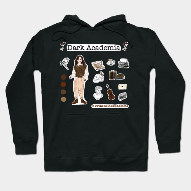 Dark academia Hoodie by JustNadia